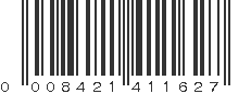 UPC 008421411627