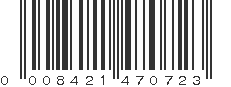 UPC 008421470723