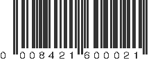 UPC 008421600021