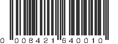 UPC 008421640010