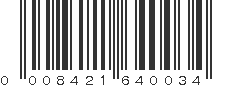 UPC 008421640034