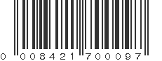 UPC 008421700097