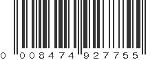 UPC 008474927755