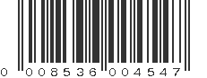 UPC 008536004547