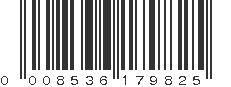 UPC 008536179825