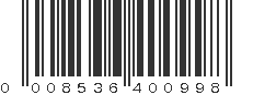 UPC 008536400998