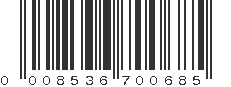 UPC 008536700685