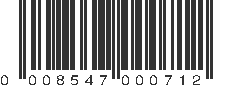 UPC 008547000712