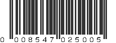 UPC 008547025005