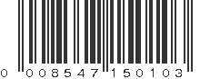 UPC 008547150103