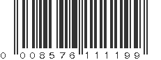 UPC 008576111199