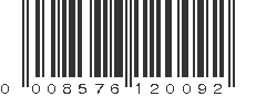 UPC 008576120092