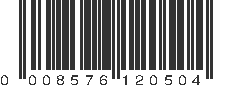 UPC 008576120504