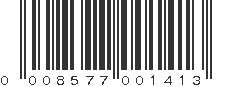 UPC 008577001413