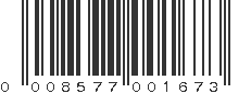 UPC 008577001673