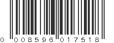 UPC 008596017518