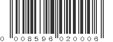 UPC 008596020006