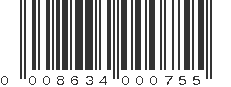 UPC 008634000755