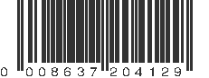 UPC 008637204129