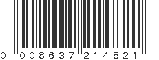 UPC 008637214821