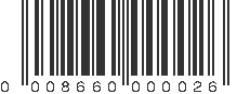 UPC 008660000026