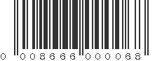 UPC 008666000068