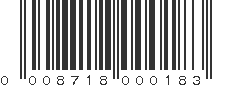 UPC 008718000183