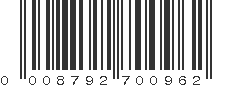 UPC 008792700962