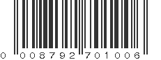 UPC 008792701006