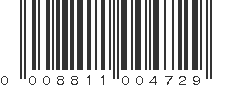 UPC 008811004729