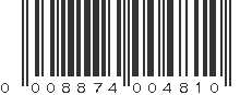 UPC 008874004810