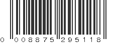 UPC 008875295118