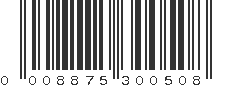 UPC 008875300508