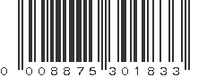 UPC 008875301833