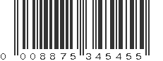 UPC 008875345455