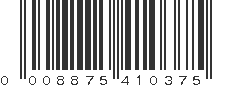 UPC 008875410375