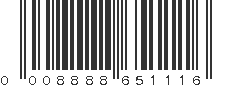 UPC 008888651116