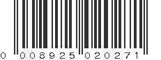 UPC 008925020271