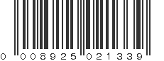 UPC 008925021339