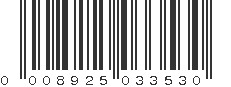 UPC 008925033530