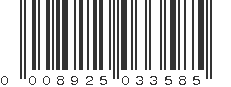 UPC 008925033585