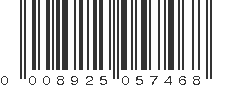 UPC 008925057468