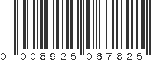 UPC 008925067825