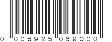 UPC 008925069300