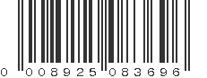 UPC 008925083696