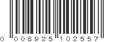 UPC 008925102557