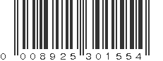 UPC 008925301554