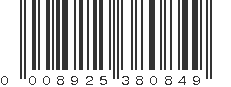 UPC 008925380849