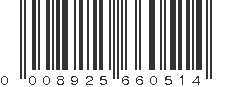 UPC 008925660514