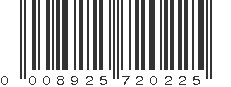 UPC 008925720225